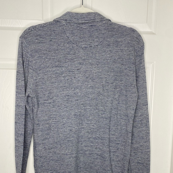Faherty Collared Pullover Long Sleeve Top Sz XS - Picture 10 of 11